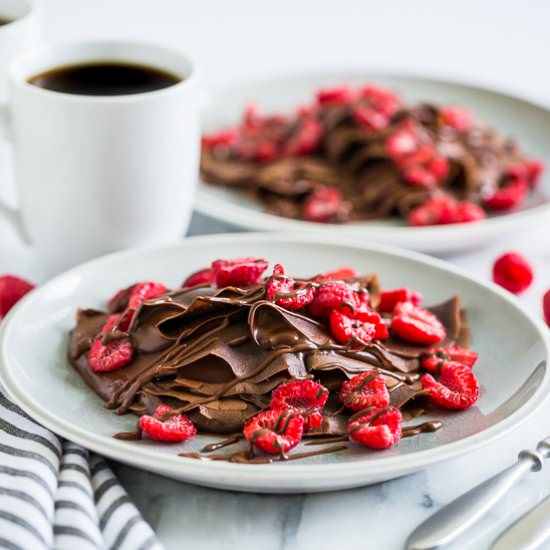 Double Chocolate Gluten Free Crepes