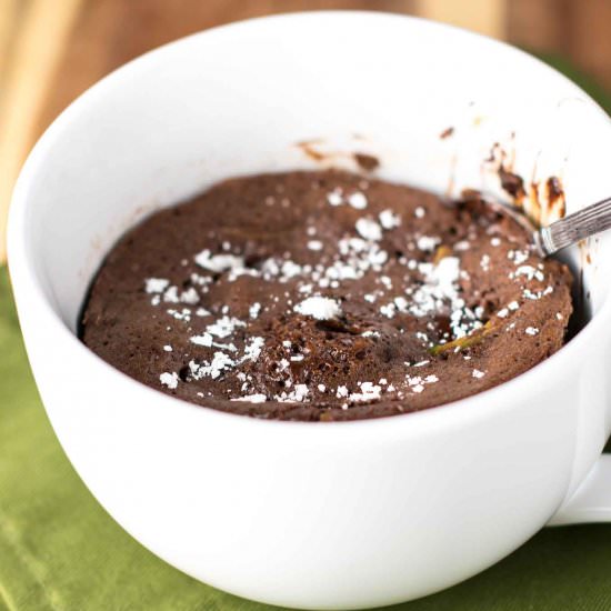 Chocolate Zucchini Bread Mug Cake