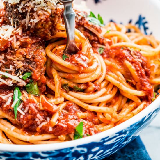 Classic Spaghetti and Meatballs