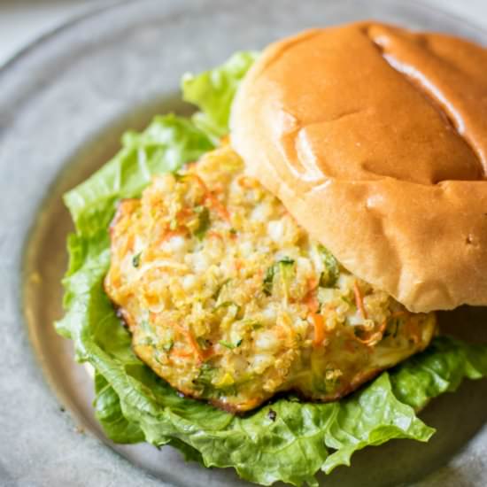 Veggie Packed Quinoa Burgers