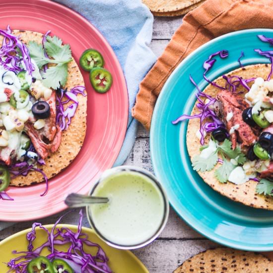 Grilled Salmon Tacos