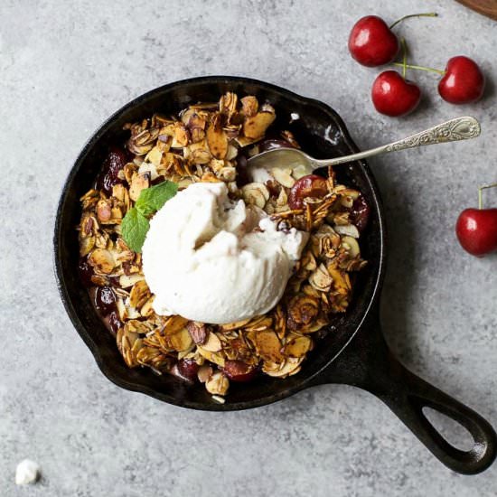 Fresh Cherry Crisp