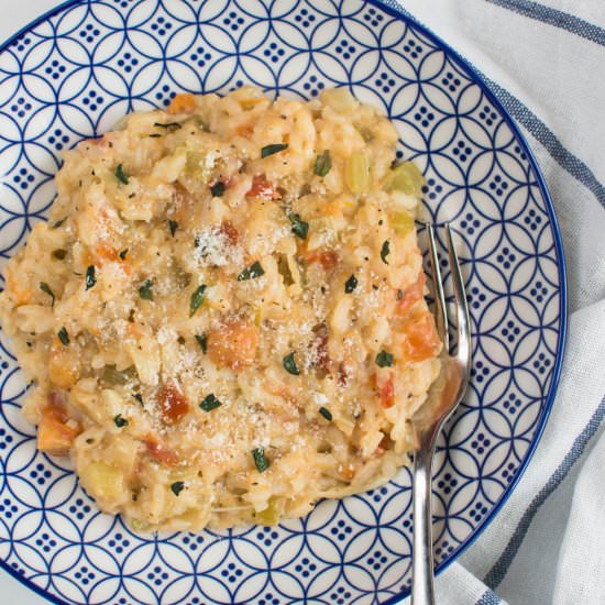 Creamy Tomato & Mozzarella Risotto