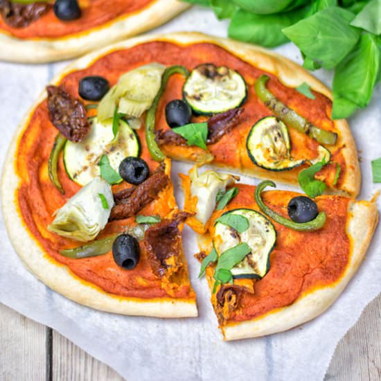 Mediterranean Flatbread Pizza
