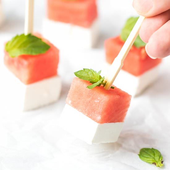 Watermelon and Feta Appetizer Bites