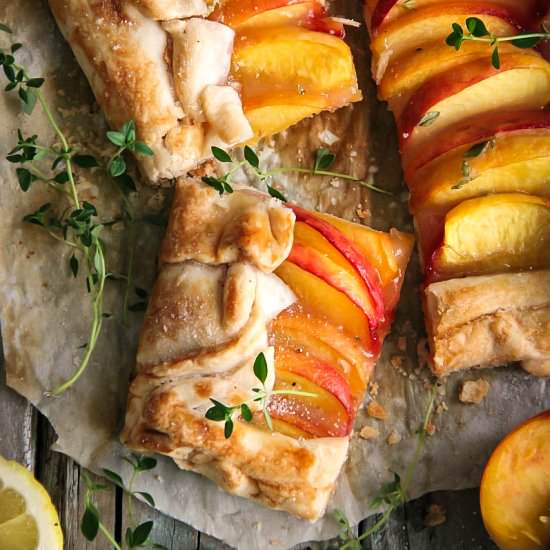 Peach Tart with Lemon Thyme