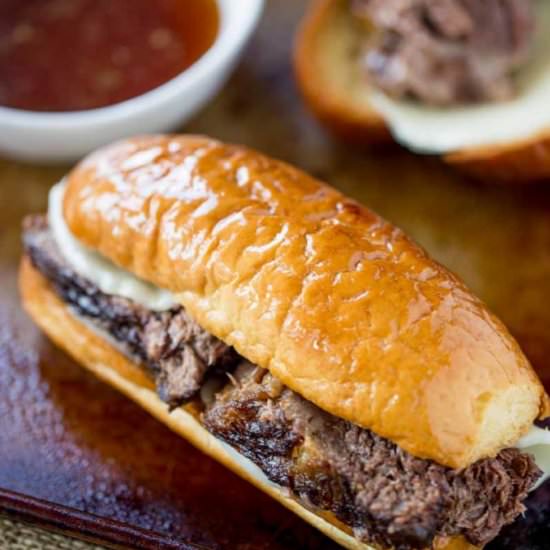 Slow Cooker French Dip Sandwiches