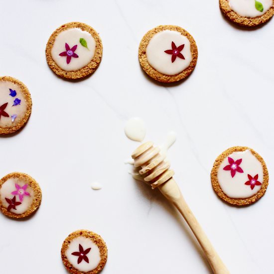 Vegan & Gluten Free Flower Cookies