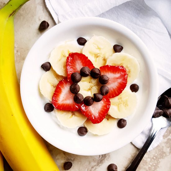 Banana Split Yogurt Bowl