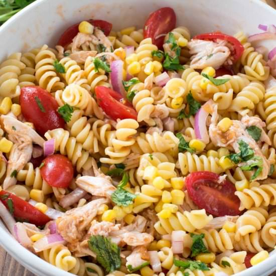BBQ Chicken Pasta Salad