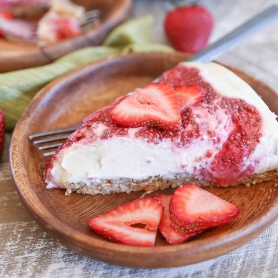 Vegan Strawberry Cheesecake