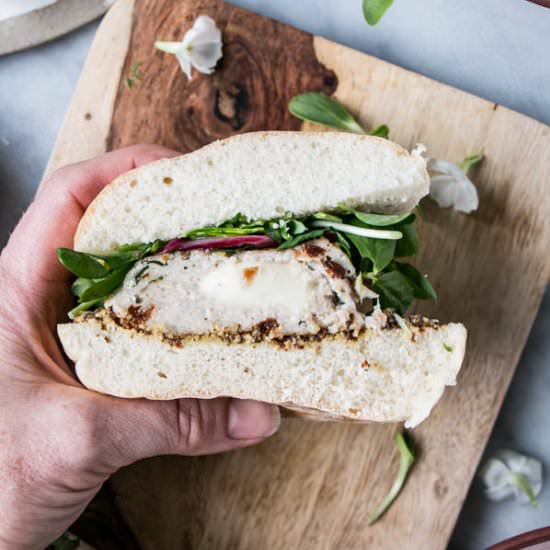 Caprese Chicken Burger