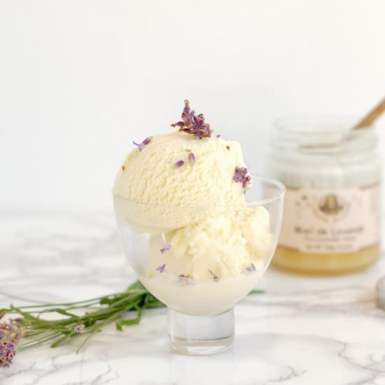 Lavender Honey Ice Cream