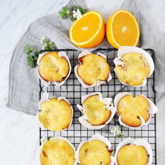 Orange Rhubarb Muffins