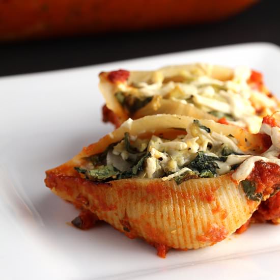 Spinach and Artichoke Pasta Shells