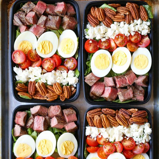 Steak Cobb Salad Meal Prep