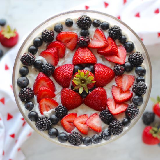 Paleo Triple Berry Trifle