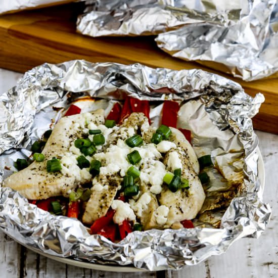 Grilled Greek Chicken Packets