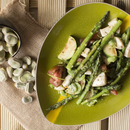 Asparagus with Fava Beans