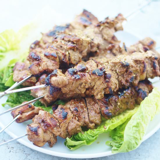 Greek Lamb Kebabs (Souvlaki)