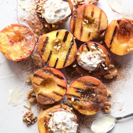 Grilled Peaches and Cream