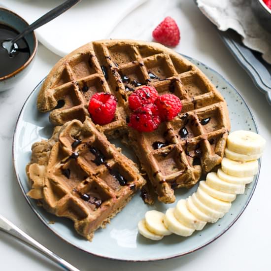 Molasses Banana Bread Waffles