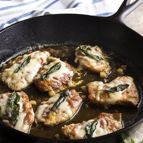 Pork Saltimbocca alla Romana