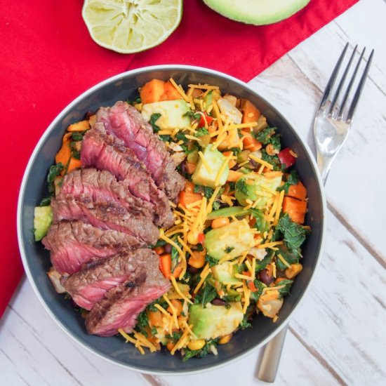 Southwest steak bowl