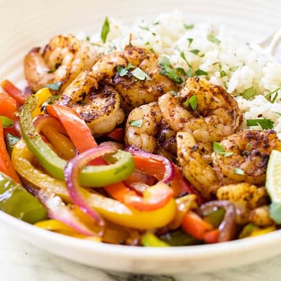 Shrimp Fajita Bowls
