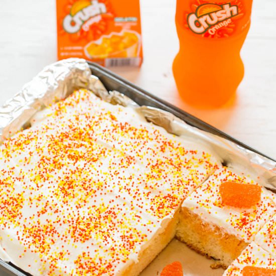 Orange Crush Poke Cake