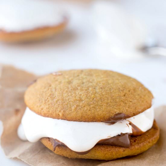 S’mores Whoopie Pies