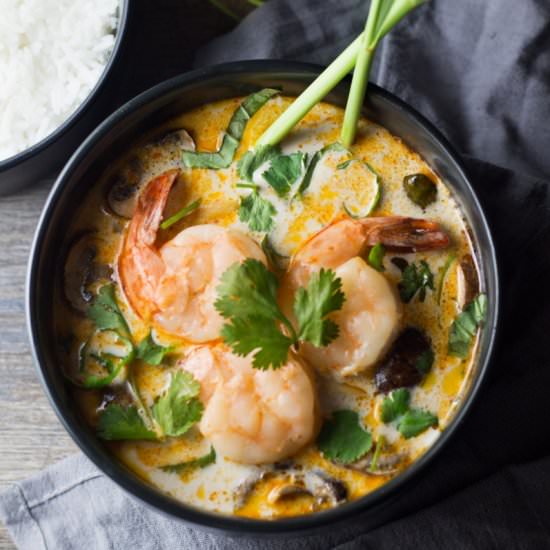 Thai Coconut Shrimp Soup