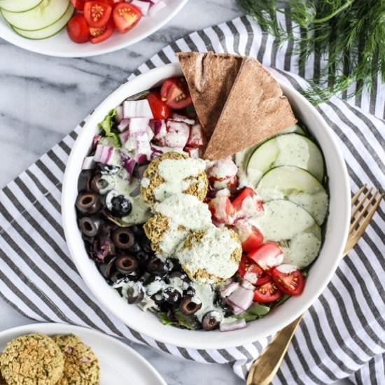 Baked Falafel Salads