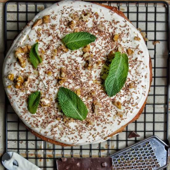 Apple and Walnut Sponge Cake