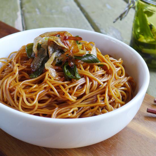 Spring Onion Oil Noodles