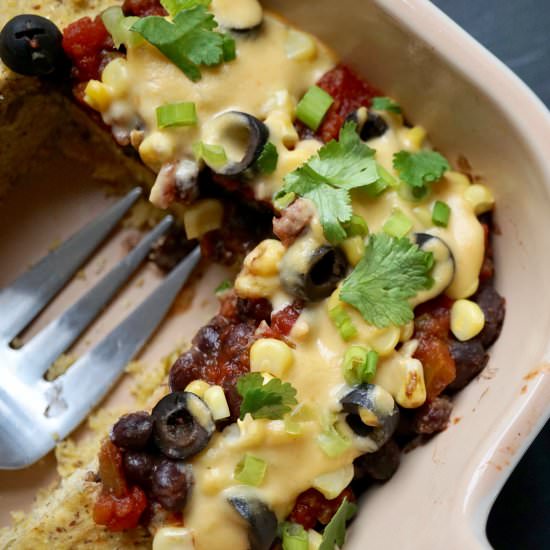 Cornbread Taco Casserole