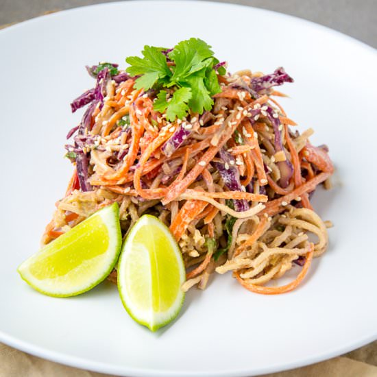 Peanut Lime Thai Soba Noodle Salad