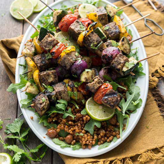 Tofu Shawarma Skewers