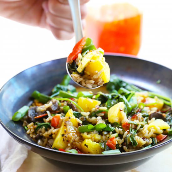 Vegetable Stirfry With Pineapple