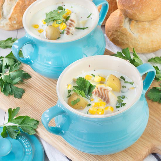 Smoked Haddock & Sweetcorn Chowder