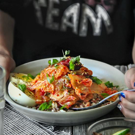 Multi-Grain Medley Bowl with Kimchi