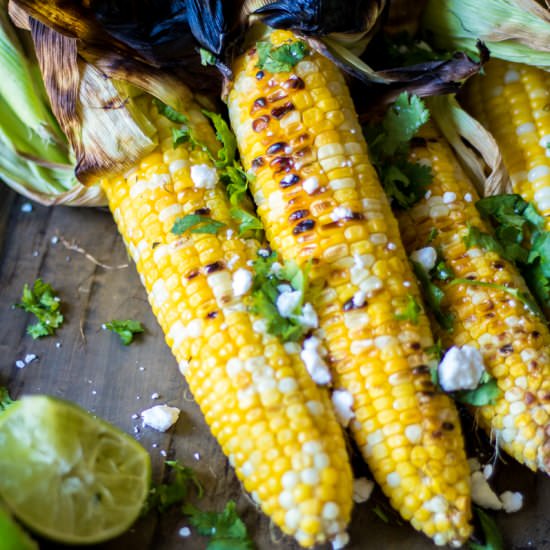 Grilled Mexican Corn