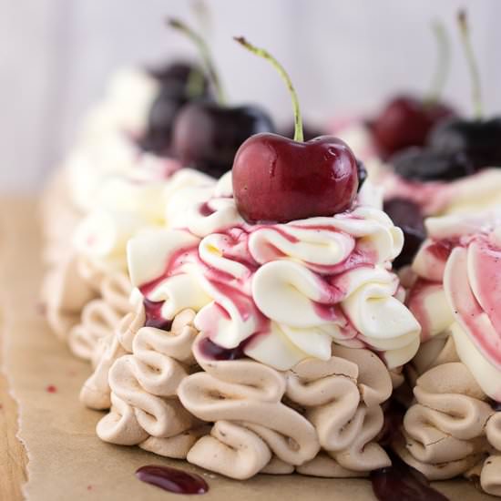 Cherry Vanilla Pavlova