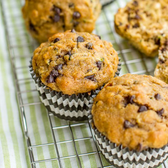Zucchini Chocolate Chip Muffins
