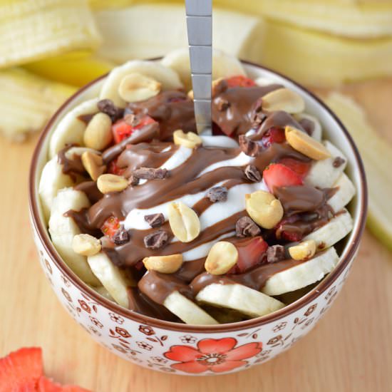 Banana Split Oatmeal