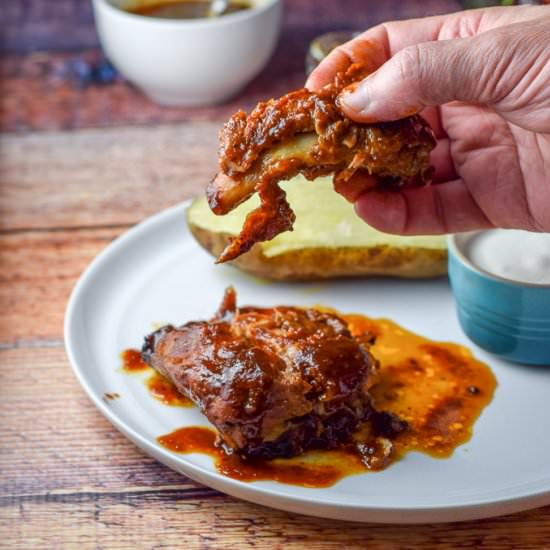 Slow Cooker Bourbon Baby Back Ribs