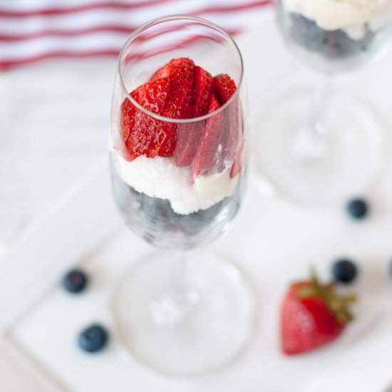 Patriotic Berry Dessert Parfait