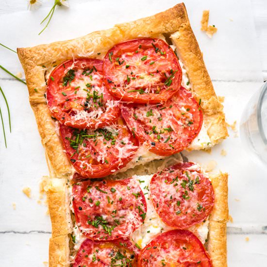 Tomato Tarts with Feta and Ricotta