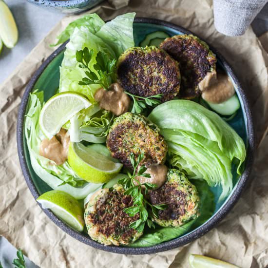 Tofu Zucchini Fritters