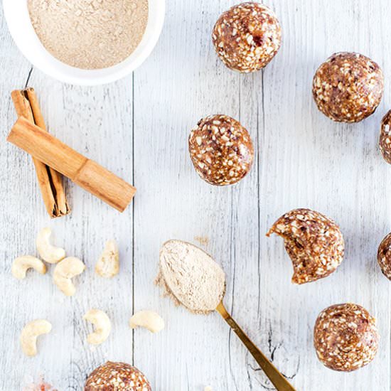 Cashew and Maca Bliss Balls